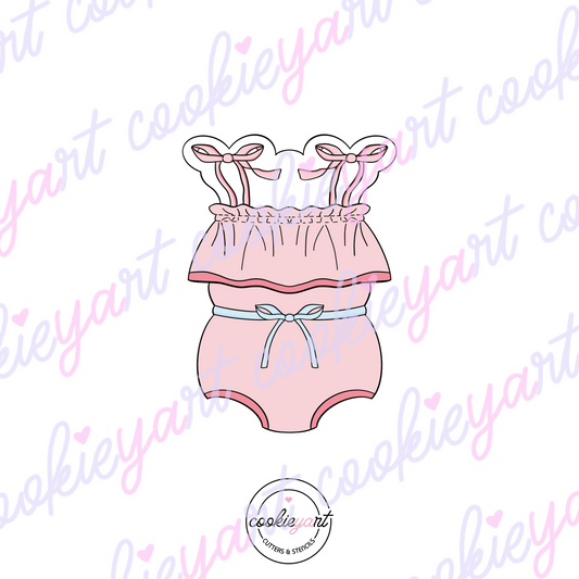 Girly Romper Cookie Cutter