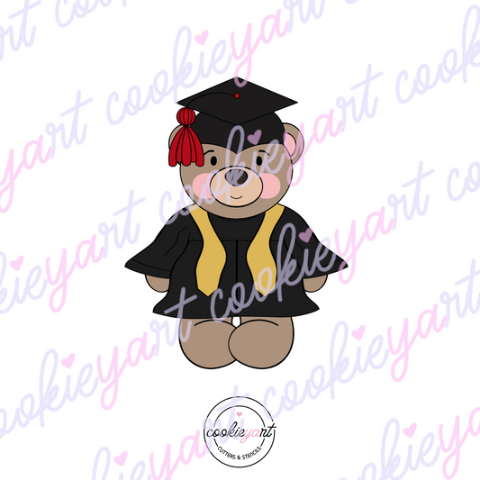 Grad Bear Cookie Cutter