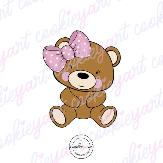 Baby Girly Bear Cookie Cutter