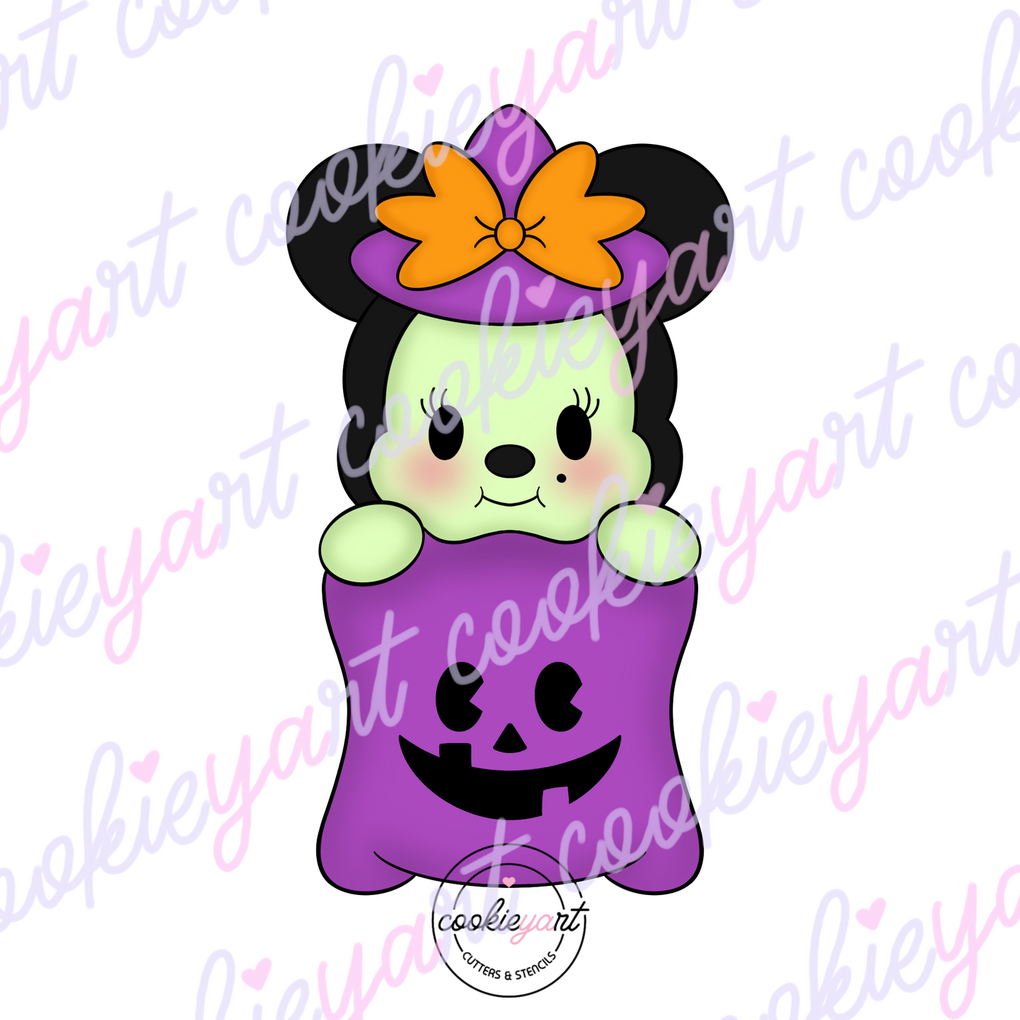 Girl Mouse with a bag of candy Cookie Cutter