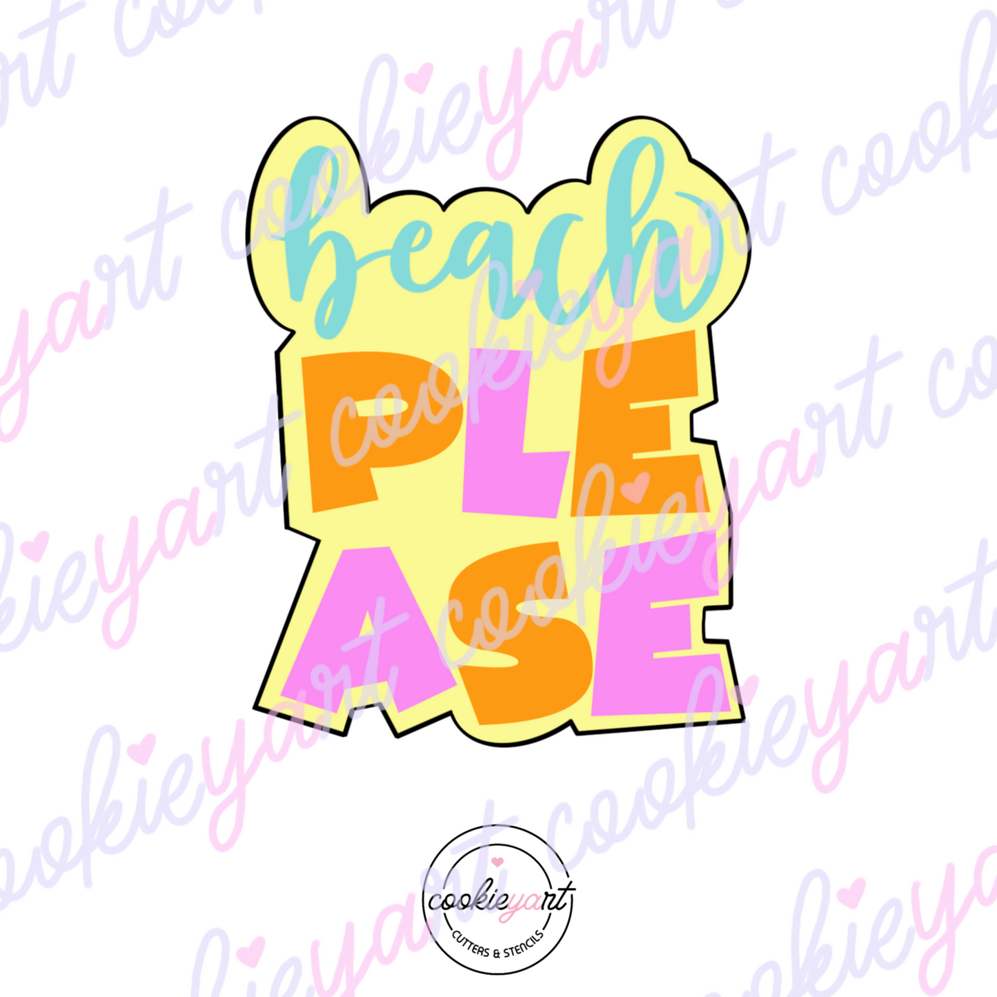 Beach Please Cookie Cutter