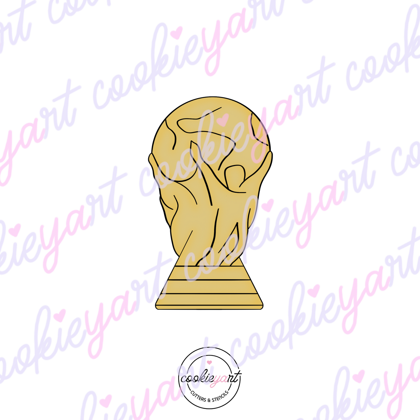 WC Trophy Dad Cookie Cutter