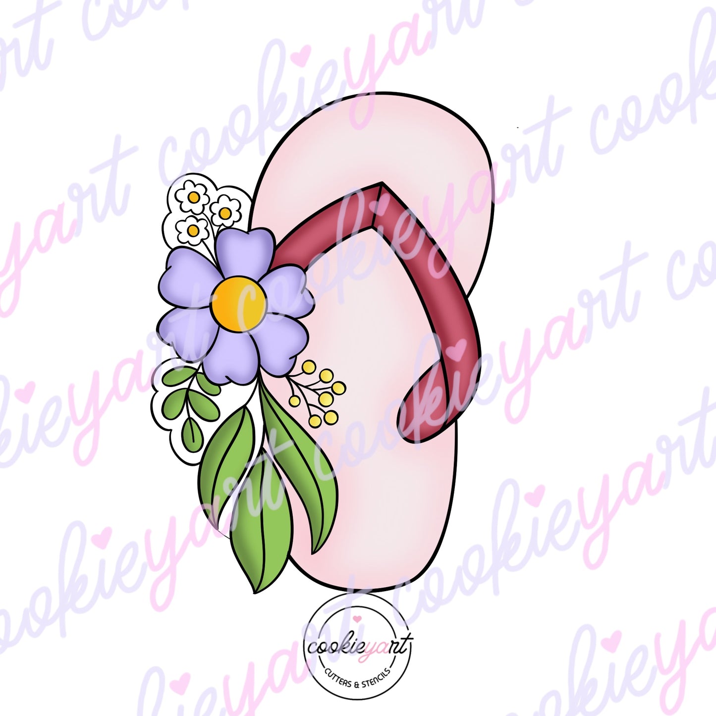 Sandal Flower Cookie Cutter